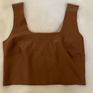 Commando woman’s faux leather crop top.